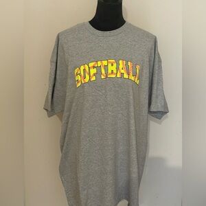 Softball Graphic Short-Sleeve T-Shirt Size 2X Women